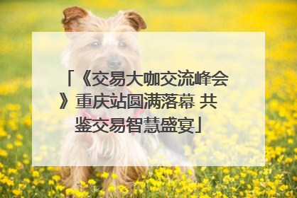 《交易大咖交流峰会》重庆站圆满落幕 共鉴交易智慧盛宴