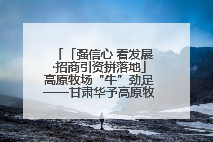 「强信心 看发展·招商引资拼落地」高原牧场“牛”劲足——甘肃华予高原牧场高标准奶牛肉牛养殖项目一线见闻