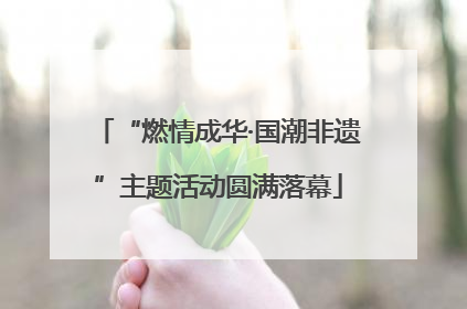 “燃情成华·国潮非遗”主题活动圆满落幕