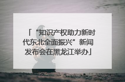 “知识产权助力新时代东北全面振兴”新闻发布会在黑龙江举办