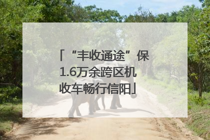 “丰收通途”保1.6万余跨区机收车畅行信阳