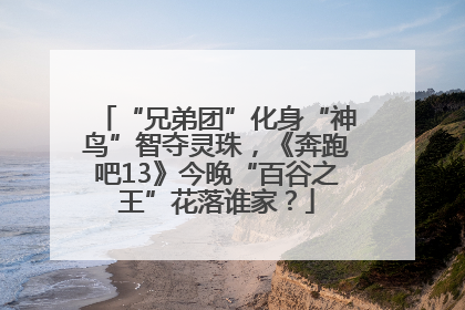 “兄弟团”化身“神鸟”智夺灵珠，《奔跑吧13》今晚“百谷之王”花落谁家？