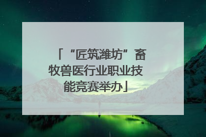 “匠筑潍坊”畜牧兽医行业职业技能竞赛举办