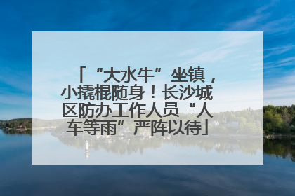 “大水牛”坐镇，小撬棍随身！长沙城区防办工作人员“人车等雨”严阵以待