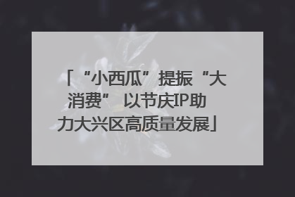 “小西瓜”提振“大消费” 以节庆IP助力大兴区高质量发展