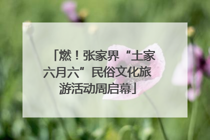 燃！张家界“土家六月六”民俗文化旅游活动周启幕