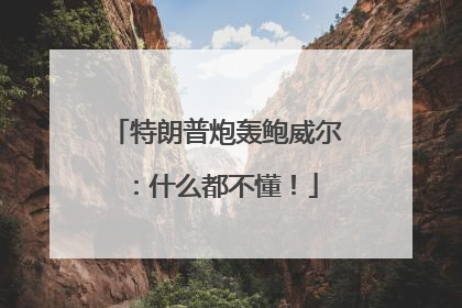 特朗普炮轰鲍威尔：什么都不懂！
