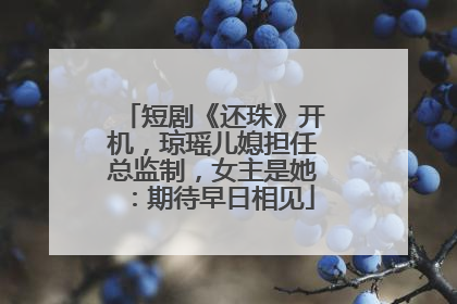 短剧《还珠》开机，琼瑶儿媳担任总监制，女主是她：期待早日相见