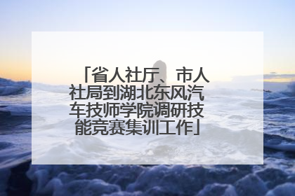 省人社厅、市人社局到湖北东风汽车技师学院调研技能竞赛集训工作