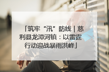筑牢“汛”防线｜慈利县龙潭河镇：以雷霆行动迎战暴雨洪峰