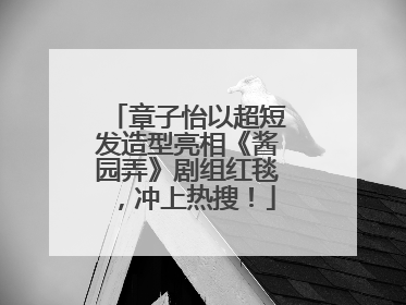 章子怡以超短发造型亮相《酱园弄》剧组红毯，冲上热搜！