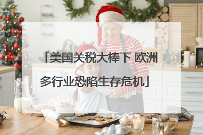 美国关税大棒下 欧洲多行业恐陷生存危机