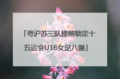 粤沪苏三队提前锁定十五运会U16女足八强