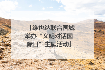 维也纳联合国城举办“文明对话国际日”主题活动