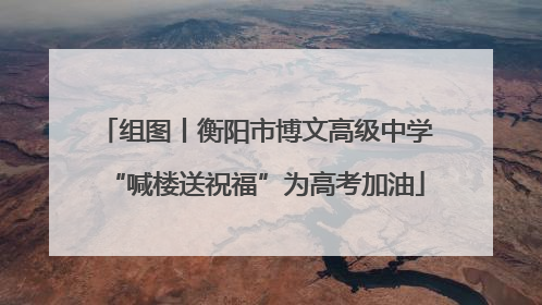 组图丨衡阳市博文高级中学“喊楼送祝福”为高考加油