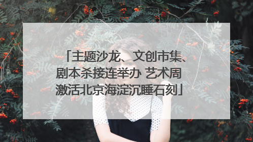 主题沙龙、文创市集、剧本杀接连举办 艺术周激活北京海淀沉睡石刻
