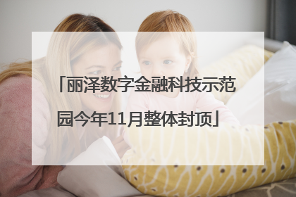 丽泽数字金融科技示范园今年11月整体封顶