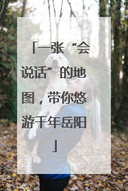 一张“会说话”的地图，带你悠游千年岳阳