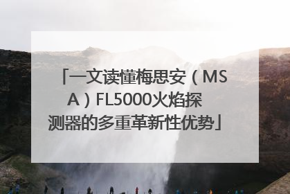 一文读懂梅思安（MSA）FL5000火焰探测器的多重革新性优势