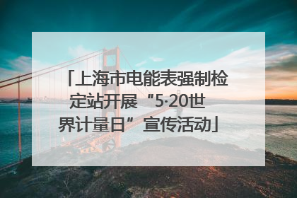 上海市电能表强制检定站开展“5·20世界计量日”宣传活动