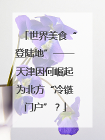 世界美食“登陆地”——天津因何崛起为北方“冷链门户”？