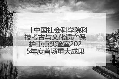 中国社会科学院科技考古与文化遗产保护重点实验室2025年度首场重大成果发布会在京举行