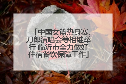 中国女篮热身赛、刀郎演唱会等相继举行 临沂市全力做好住宿餐饮保障工作