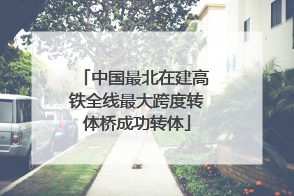 中国最北在建高铁全线最大跨度转体桥成功转体