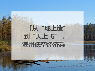 从“地上造”到“天上飞”，滨州低空经济乘势而上｜潮起渤海・网聚黄蓝