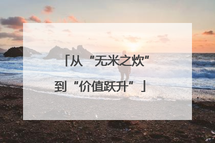 从“无米之炊”到“价值跃升”