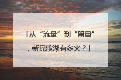 从“流量”到“留量”，新民歌湖有多火？