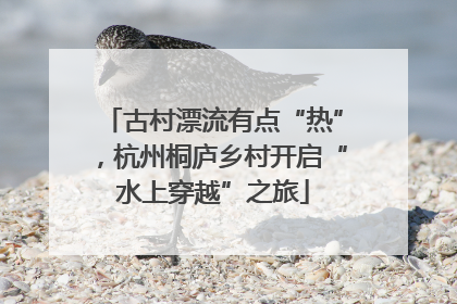 古村漂流有点“热”，杭州桐庐乡村开启“水上穿越”之旅