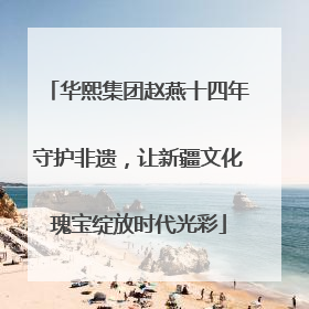 华熙集团赵燕十四年守护非遗，让新疆文化瑰宝绽放时代光彩