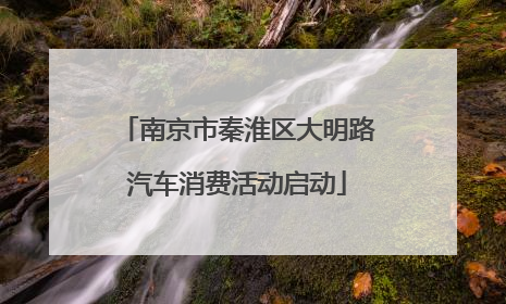 南京市秦淮区大明路汽车消费活动启动