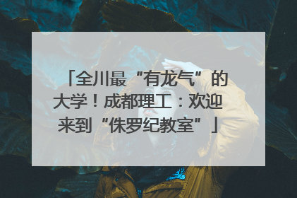 全川最“有龙气”的大学！成都理工：欢迎来到“侏罗纪教室”