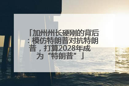 加州州长硬刚的背后：模仿特朗普对抗特朗普，打算2028年成为“特朗普”