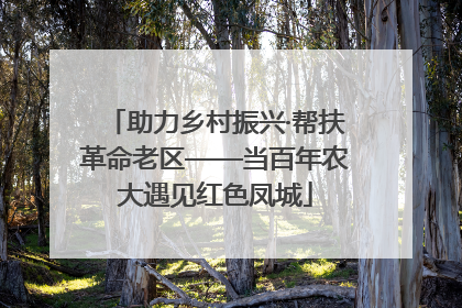 助力乡村振兴·帮扶革命老区——当百年农大遇见红色凤城