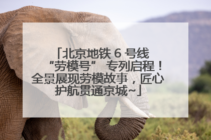 北京地铁 6 号线 “劳模号” 专列启程！全景展现劳模故事，匠心护航贯通京城~