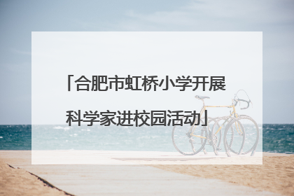 合肥市虹桥小学开展科学家进校园活动