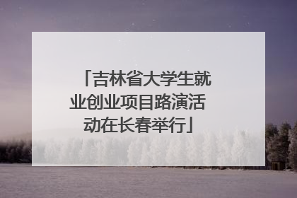 吉林省大学生就业创业项目路演活动在长春举行