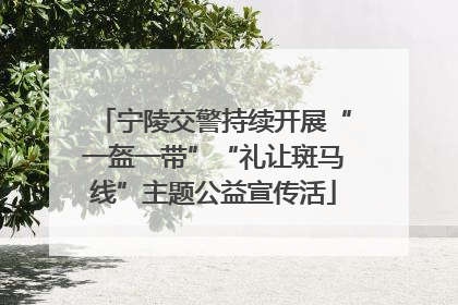 宁陵交警持续开展“一盔一带”“礼让斑马线”主题公益宣传活