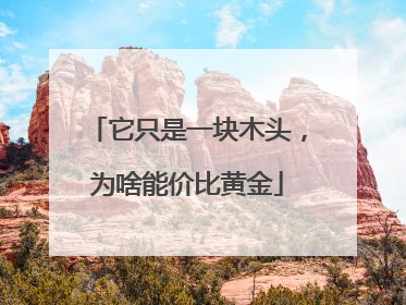 它只是一块木头，为啥能价比黄金