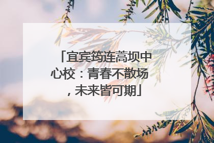 宜宾筠连蒿坝中心校：青春不散场，未来皆可期