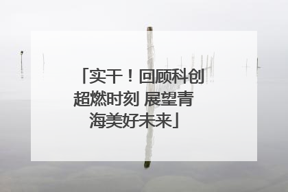 实干！回顾科创超燃时刻 展望青海美好未来