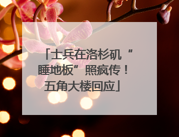 士兵在洛杉矶“睡地板”照疯传！五角大楼回应
