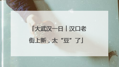 大武汉一日︱汉口老街上新，太“豆”了