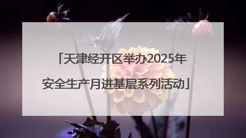 天津经开区举办2025年安全生产月进基层系列活动