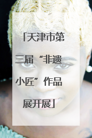 天津市第三届“非遗小匠”作品展开展
