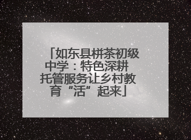 如东县栟茶初级中学：特色深耕 托管服务让乡村教育“活”起来