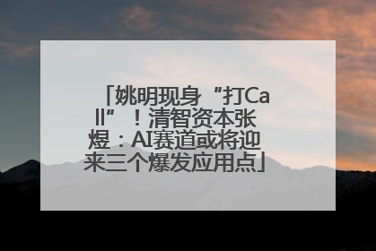 姚明现身“打Call”！清智资本张煜：AI赛道或将迎来三个爆发应用点